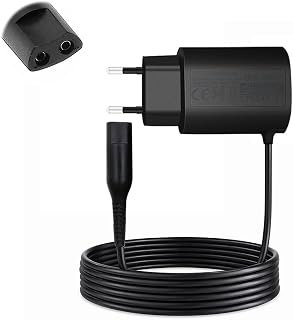 Cargador, adaptador de cable de 12 V para afeitadoras Braun, fuente de alimentación de repuesto compatible con Series 1, 3, 5, 6, 7, 8, 9, para hombres y mujeres, recortadoras y depiladoras.