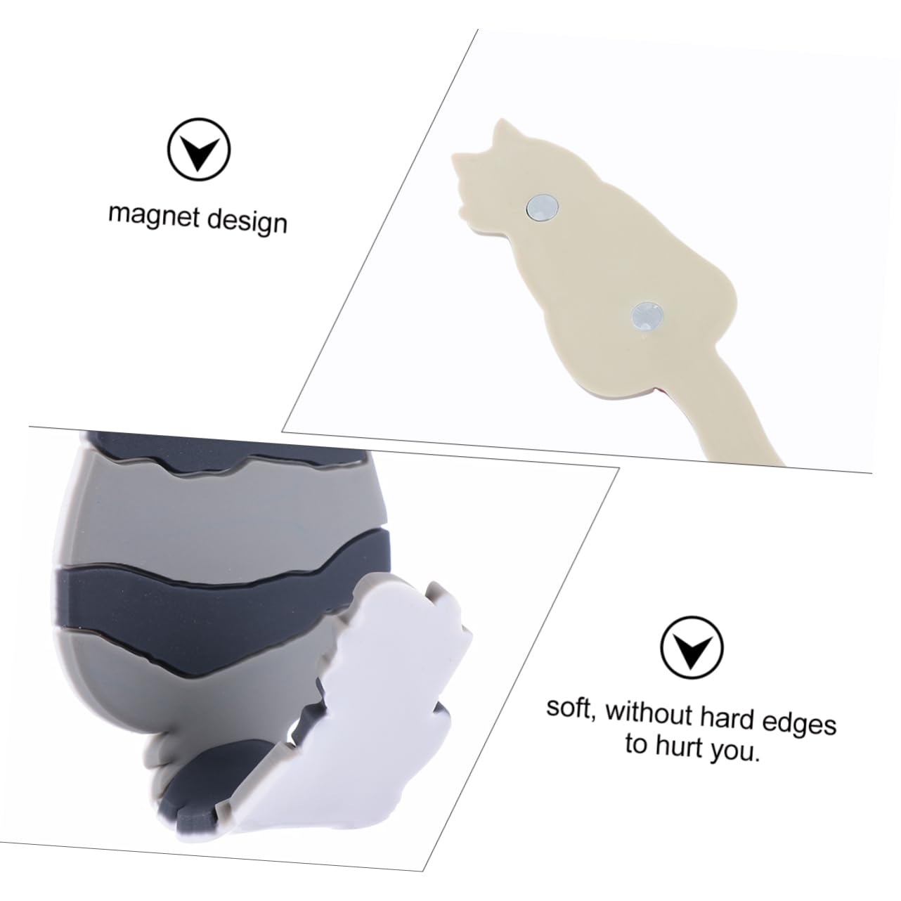 GLEAVI 6piezas Ganchos Magnéticos Divertidos para Refrigerador Adornos Prácticos y Decorativos Cocina para Colgar Utensilios y Objetos
