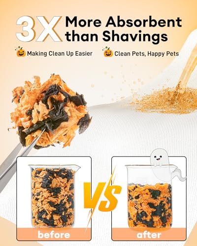 Image of BUCATSTATE Paper Small Pet Bedding 99% Dust-Free, Halloween Decor 70L