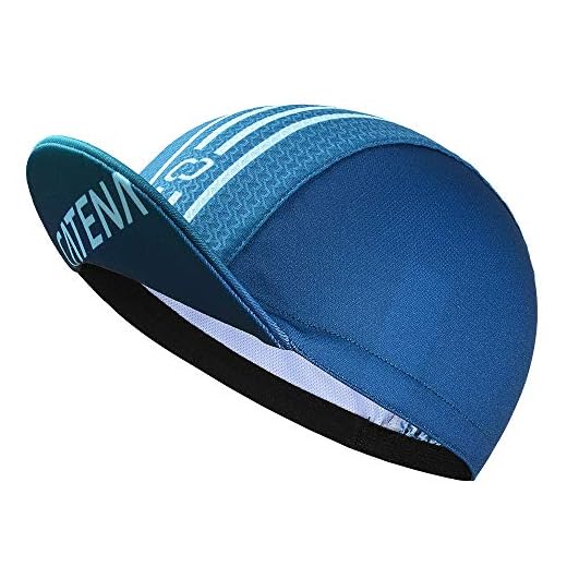 CATENA Cycling Cap for Men and Women,Breathable Sweat Wicking Sun Hat,Under Helmet Cap for Bike Bicycle Riding Blue