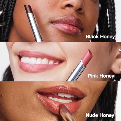 Clinique Almost Lipstick Baume à Lèvres Black Honey, Pink Honey, Nude Honey | Convient à toutes les carnations