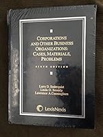 Corporations and Other Business Organizations: Cases, Materials, Problems 0820563382 Book Cover