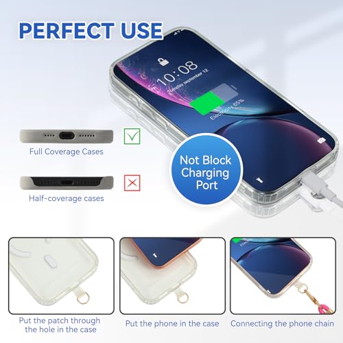 Image of VVAAGG Cell Phone Lanyard for iPhone: Crossbody Phone Strap Adjustable Neck Wrist Strap Anti Theft Long Lanyard Travel Essential for Women Most iPhone and Android Smartphones