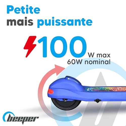 BEEPER - Patinete Eléctrico Infantil de 4 a 12 Años 100W Kiddy FWE50 (FWE50 Rosa) - imagen 4
