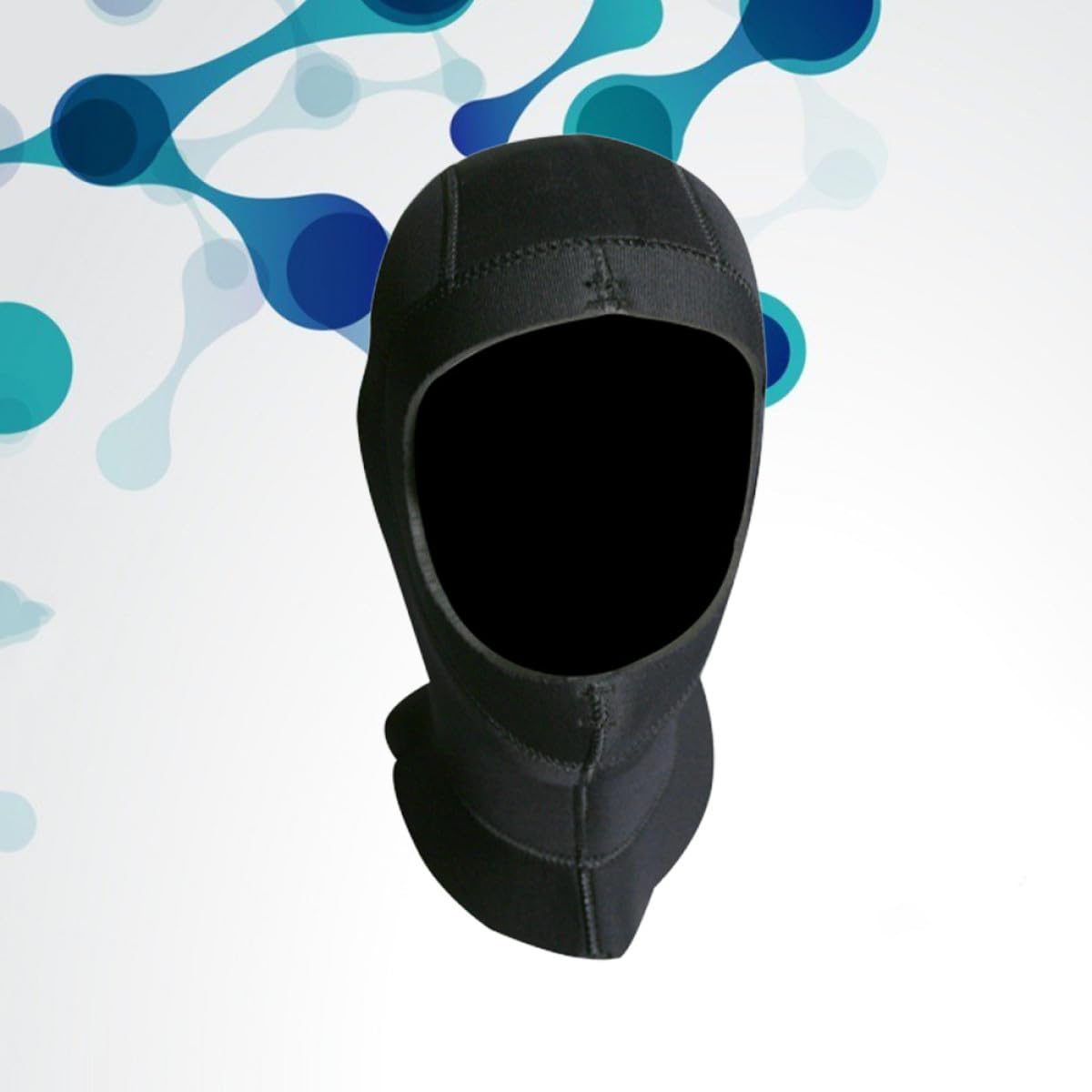 WOONEKY Capucha de Neopreno para Submarinismo Protección Térmica y UV Diseño Ajustado para Adultos para Surf Buceo y Color Negro