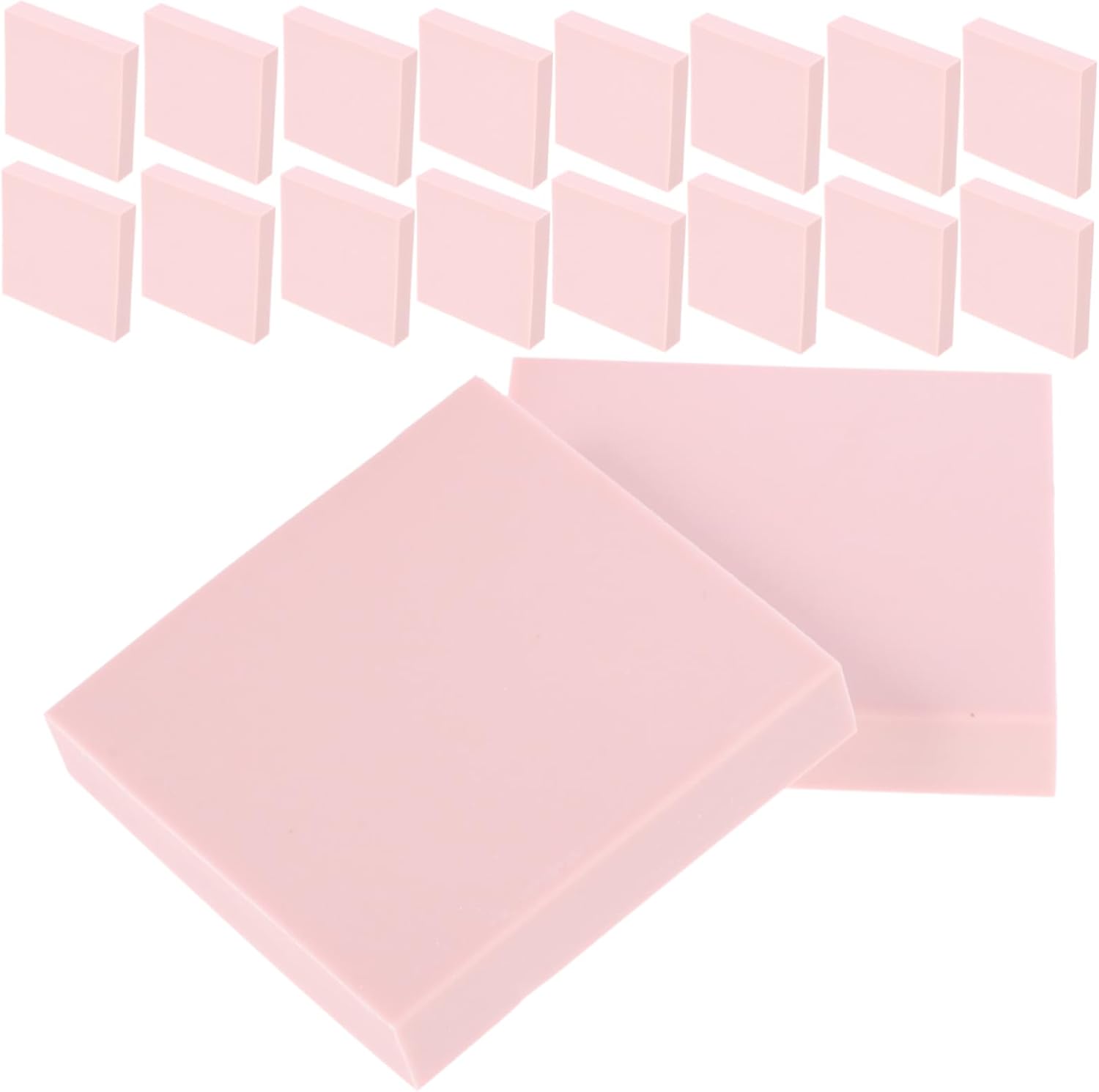 jojofuny 24pcs Rubber Stamp Carving Blocks Multi-Function Rubber Bricks for Printmaking Easy to Carve Craft Supplies for Personal and
