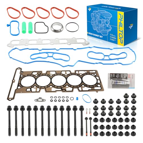 Image of PHILTOP HS26336PT Head Gasket Set Fit for Chevy Colorado 2004-2006, Hummer H3 2006, GMC Canyon 2004-2006 Isuzu i-350 2006, for 3.5L Engine Cylinder Head Gasket Kit, OE# ES71334, HS54736