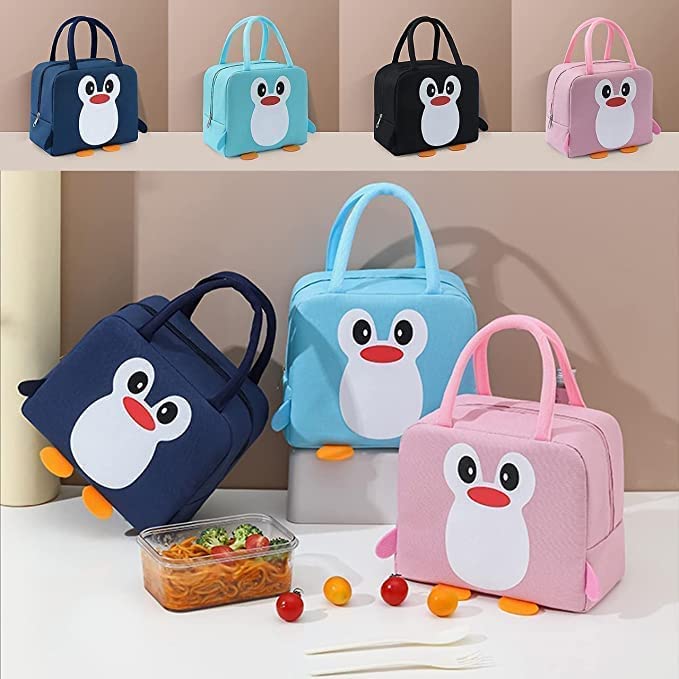 DIPDEY Insulated Lunch Bag | Storage Lunch Box | Tiffin Bags for Office Men, Women and Kids,College & School | Portable and Reusable - Assorted Color and Design (Pack of 1)