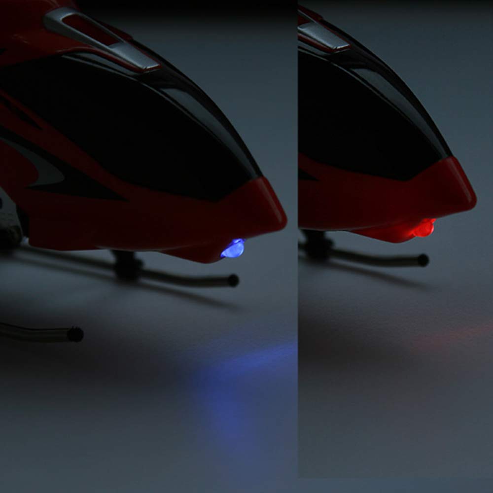 Helicóptero RC, Rojo 3 Canales Infrarrojos RC R/C Helicóptero Helicóptero con Giroscopio Doble Protección