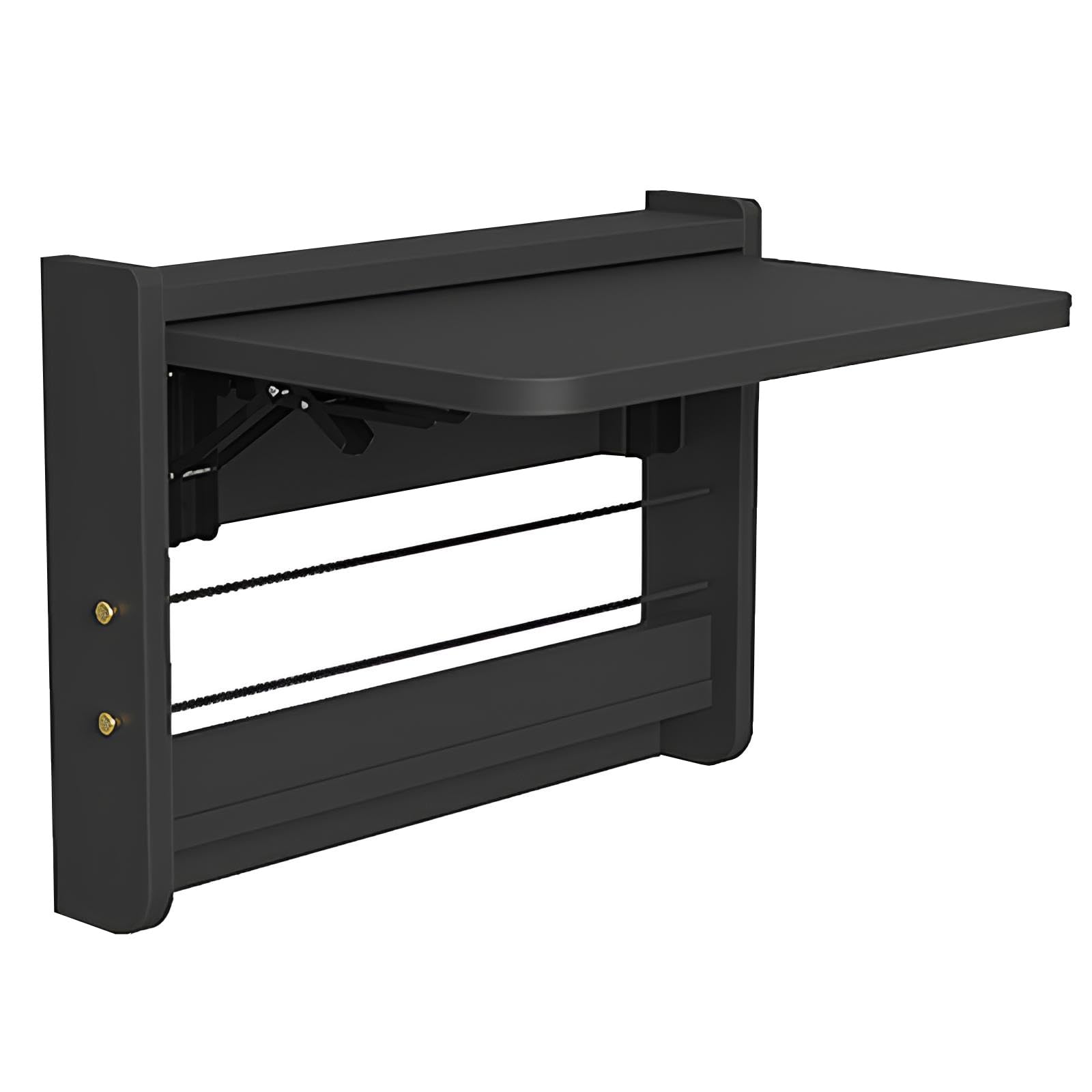 Bureau rabattable noir pour aménager une chambre ou un studio