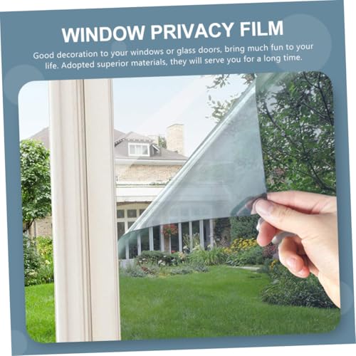 Vinilo para ventana con privacidad y bloqueo UV plata miniatura 3