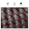 Waiyqju Mini Small Size Braided Luxury Leather Women's top Handle Handbag Fashion Travel Daily Satchel, Black, S #5