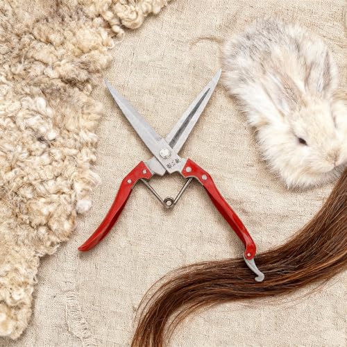 Tondeuse Manuelle de Mouton, Tondeuses à Laine de Chèvre et de Mouton, Ciseaux de Cisaillement à Main en Acier Inoxydable Ciseaux de de Laine de Cisaillement de Mouton Multifonctionnels avec Res – vue 2