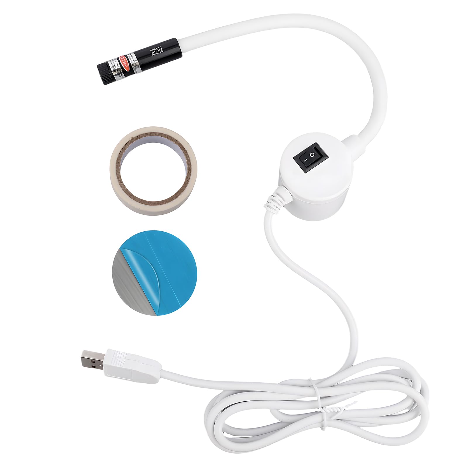 BTFO Magnetic Positioning Quilting Light, Round Guide Light Adjustable Hands-Free Sewing Assistant Precision Quilting Tool for Straight Stitching Embroidery & Patchwork