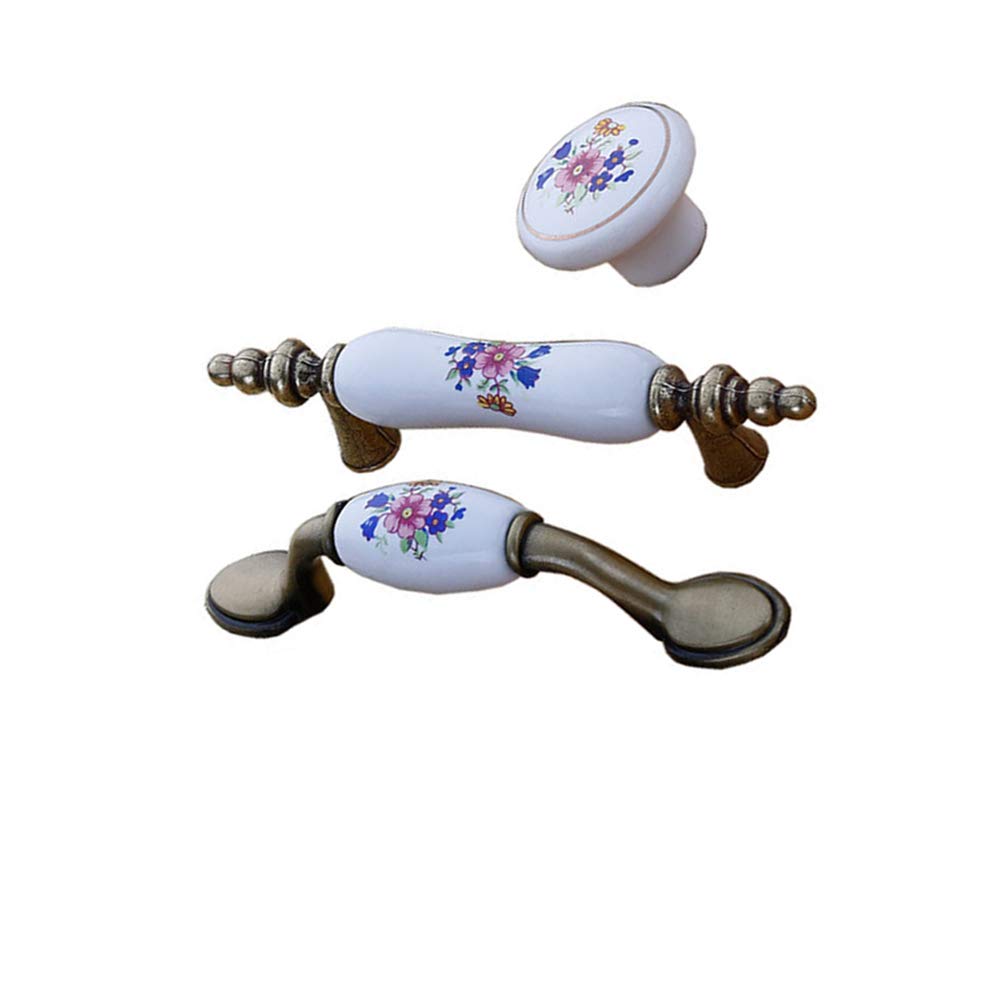Klamki do drzwi, ceramiczne klamki do drzwi, uchwyt do szafki, 45 szt. Gałki ceramiczne Uchwyt okrągłe gałki do szuflad Ceramiczna klamka Gałka do mebli szafkowych Dekoracja wnętrz kuchennych