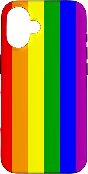 Fallece Rebecca Heineman: pionera trans y precursora de la industria de los videojuegos, campeona de Space Invaders, se activa GoFundMe para ayudar a su familia en los preparativos finales 7 516H04MTRnL. AC SY679 Colorful LGBT Rainbow Flag Gay Pride Month Awareness Case for iPhone 16