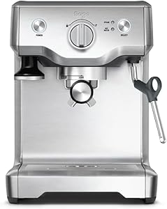 Sage - The Duo-Temp Pro - Bean to Cup Coffee Machine with Milk Frother - Precise Espresso-Extraction 1600 W - Easy to Use Manual Espresso Machine - Portafilter and Milk Jug - Brushed Stainless Steel