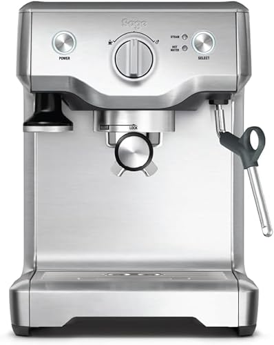 Sage - The Duo-Temp Pro - Bean to Cup Coffee Machine with Milk Frother - Precise Espresso-Extraction 1600 W - Easy to Use Manual Espresso Machine - Portafilter and Milk Jug - Brushed Stainless Steel