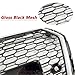 B9 RS4 Grille Style Hex Grille Honeycomb Mesh Grill Fit for Au.di A4/S4 B9 2017-2019 Silver Frame