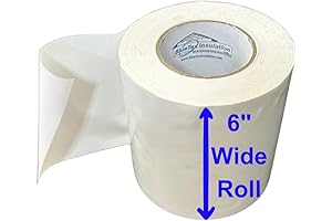 6&quot; White Insulation Seam Tape - 180 Foot Length Roll