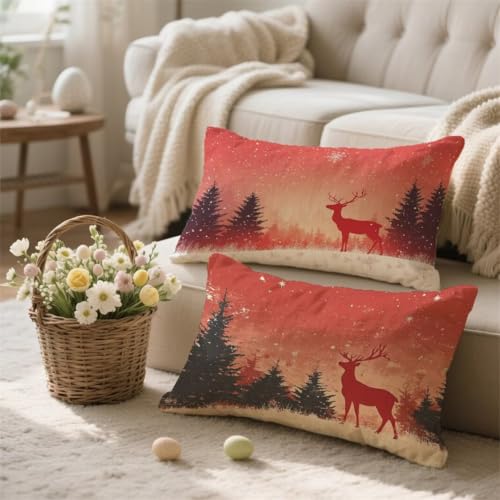 Funda Cojin 50x80 Púrpura Cojines Exterior Funda de Almohada Impermeable Terciopelo Cojin Beige Cojines Sofa Decorativo Duradero Cremallera Oculta para Sofa Terraza Salon Balcón Jardin 2 Piezas, I-103
