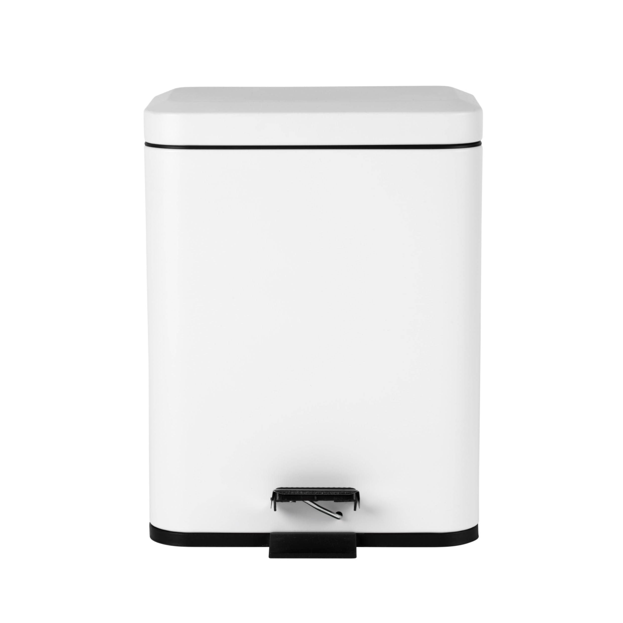 Beldray Double Compartment Bin – 5 Litre Dual Separation Waste Bin, Rectangular Rubbish Bin, Removable Inner Buckets, Suitable For Bedrooms & Bathrooms, Foot Pedal Function, White, LA035235WHTFEU7