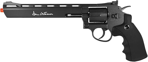 ASG Dan Wesson. Revólver Airsoft de CO2, Negro, 8 pulgadas.