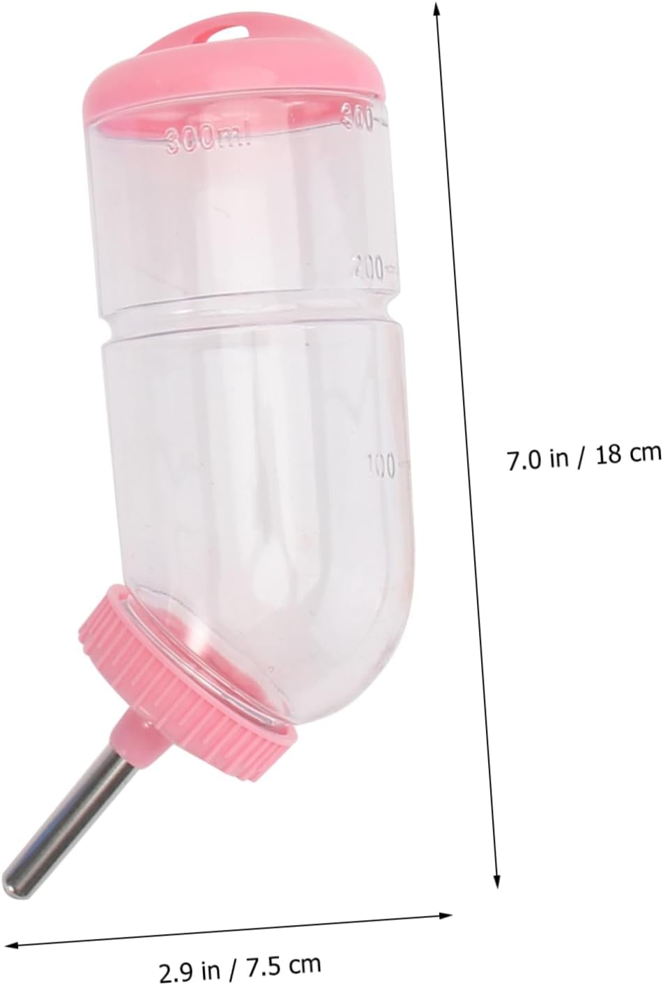 NOLITOY 6pcs Cute Pet Water Bottle Design Pet Feeder Drinking Fountain for Animals Odorless Leakproof Random Color