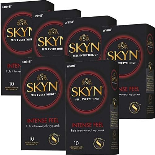 SKYN® Intense Feel Preservativi Stimolanti Senza Lattice, 10 pezzi x 6