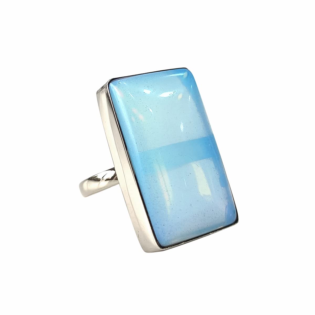 Reiki Healing Crystal Ring for Women Adjustable Oval Drop Rectangle Shape Finger Boho Rings for Girls Men Boys Fashion Jewelry Birthday Gift-image-9