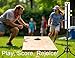 Scoreboard with Eagle Graphic, Being Collapsible & Sturdy Corn Hole Scoreboard Stand, Very Portable and Easy to Set up, Score Keeper for Yard Games, Tailgate Parties