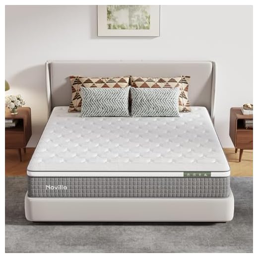 Novilla 12 Inch Full Size Mattress, Hybrid Gel Memory Foam Mattress Full