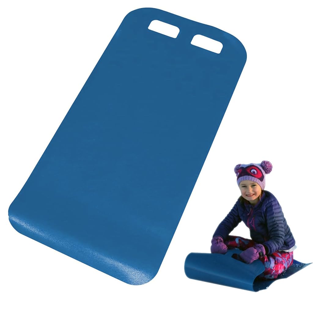 Proberos Snow Sled Mat for Kids & Adults with Grip Handles Flexible, Roll-Up, Lightweight Outdoor Slider for Snow, Sand & Grass Adventures, Durable Wear-Resistant Material, Portable 101x44cm
