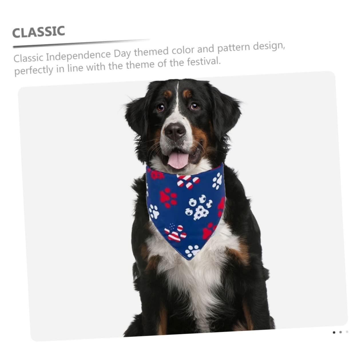 BESPORTBLE 20pièces Bandanas Triangulaires Festifs pour Animaux De Compagnie Écharpes Élégantes pour Chiens Et pour Jour De Indépendance