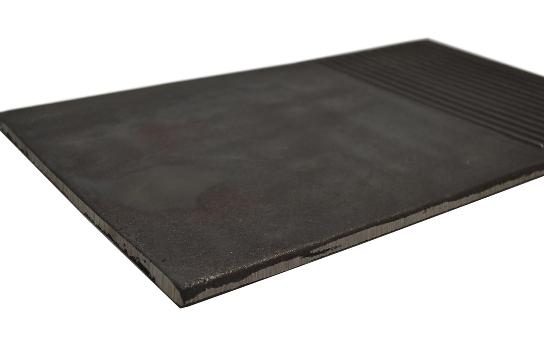 SEZAM Piastra Grill in Ghisa Piastra in Ghisa per Grill Grigliata Liscia e Rigata 50 x 30 (49,5x30cm)