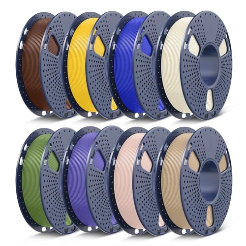 SUNLU 250g PETG Filament 8-Color Set, High Toughness 3D Printer Filament