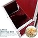 Petsfit Chicken Coop with Nesting Box, Outdoor Hen House with Removable Bottom for Easy Cleaning, Weatherproof Poultry Cage, Rabbit Hutch, Wood Duck House Red