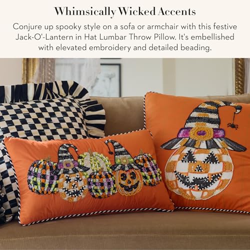 マッケンジーチャイルズ　大型スクエアクッション MacKenzie-Childs Field Study Embroidered Throw Pillow, 20