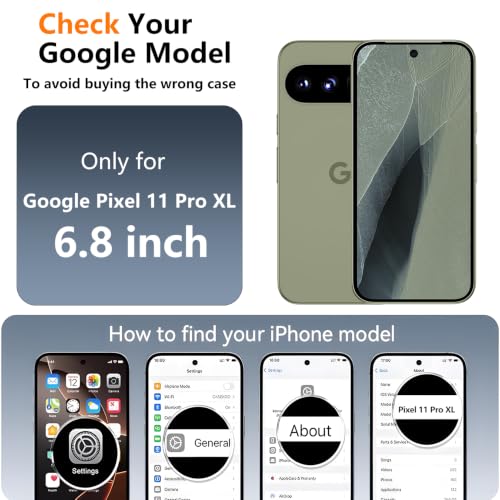Image of SPIDERCASE Magnetic for Google Pixel 11 Pro XL Case,Built-in Stand,Clear | [3 Stand Ways] Invisible Kickstand|Crystal Clear|Drop Protection| Shockproof Slim Case