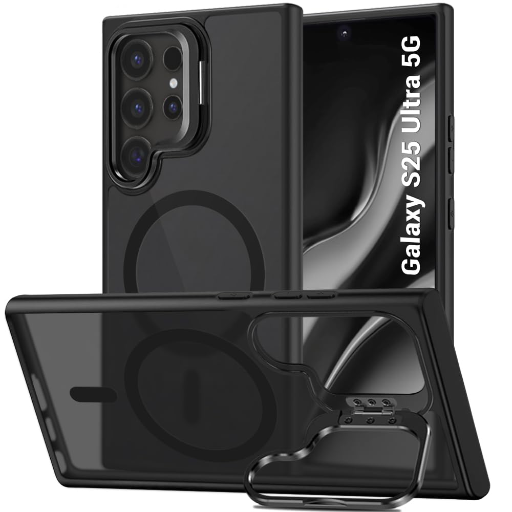 TheGiftKart Hybrid Back Cover Case for Samsung Galaxy S25 Ultra 5G | Built-in Stand | Shockproof Hard Back Case Cover for Samsung Galaxy S25 Ultra 5G (PC & TPU, Clear Back, Transparent Sides) — Amazon image 10