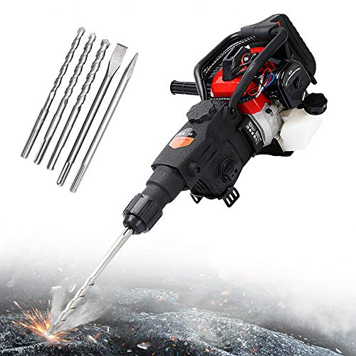 2-Takt Benzin Abbruch Hammer Stemmhammer Meißelhammer Meißel Profi Set 2 Hub Betonbrecher Bohrer Locher Meißel Bit… – Bild 7