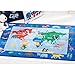 Eric Carle Elementary World Map Kids Machine Washable Area Rug Blue/Red, 35