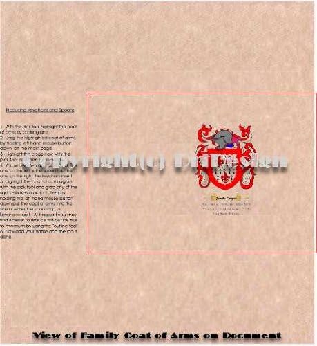 Coat of Arms/ Family Crest on Fine Paper and Family History (IN Stock)