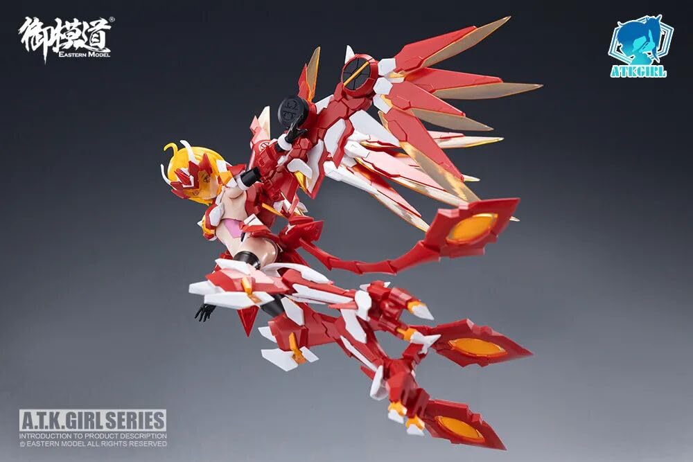 Model Wschodni ATK Girl Zhuque Vermilion Bird 1/12 160 mm plastikowy zestaw modeli, cztery chińskie boskie bestie seria Mecha Girl Action Figure Model montażowy