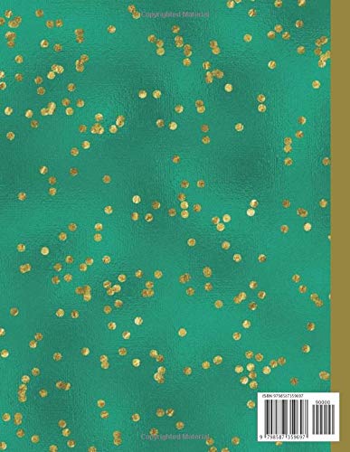 2021 Weekly Planner: Large Weekly and Daily Planner/ 52 weeks planner with green Glitter-Shimmer cover/ perfect for office, school, and home organizing. image 3