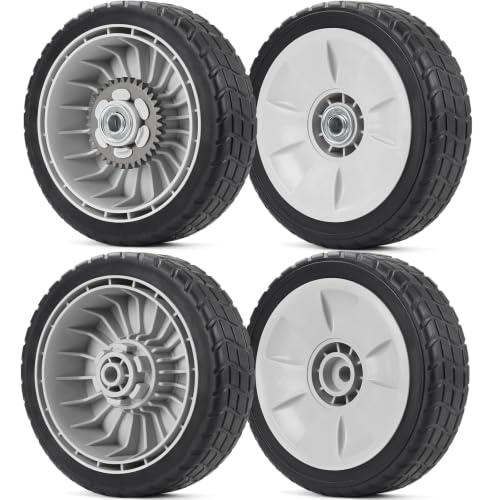 4 Pcs Lawn Mower Wheels HRR216K9VKAA Wheels for Honda HRR216 HRS216 HRT216