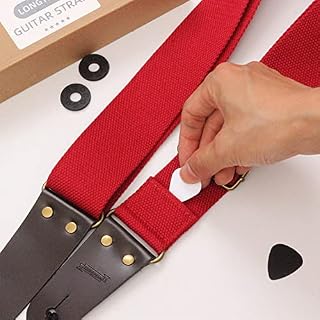 CuisinSmart Sangle de guitare réglable avec médiators boucle antidérapante simple pour guitare acoustique basse - Les Beatles, Paul McCartney, John Lennon, RIngo Starr, George Harrison CuisinSmart Sangle de guitare réglable avec médiators boucle antidérapante simple pour guitare acoustique basse – Image 4