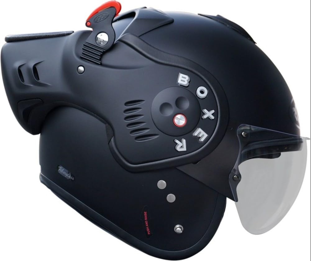 Amazon.fr : ROOF Boxer V8 Helder Vizier Casque modulable à cliquet