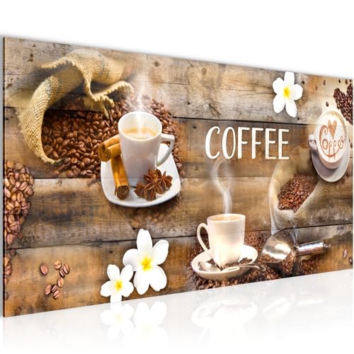 Runa Art Quadri Moderni Cucina Della Tazza Di Caffè 1 Pezzo L'immagine Tela Non Tessuta Soggiorno Corridoio Utensili Da Cucina Marrone 027112a