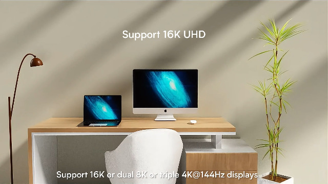 Image of [80Gbps Data Sync] Compatible with Thunderbolt 5 Cable High Speed USB C Cable Support 240W Charging and 16K /8K Display for Thunderbolt 4 /USB4 Monitor, and More, 3.3FT